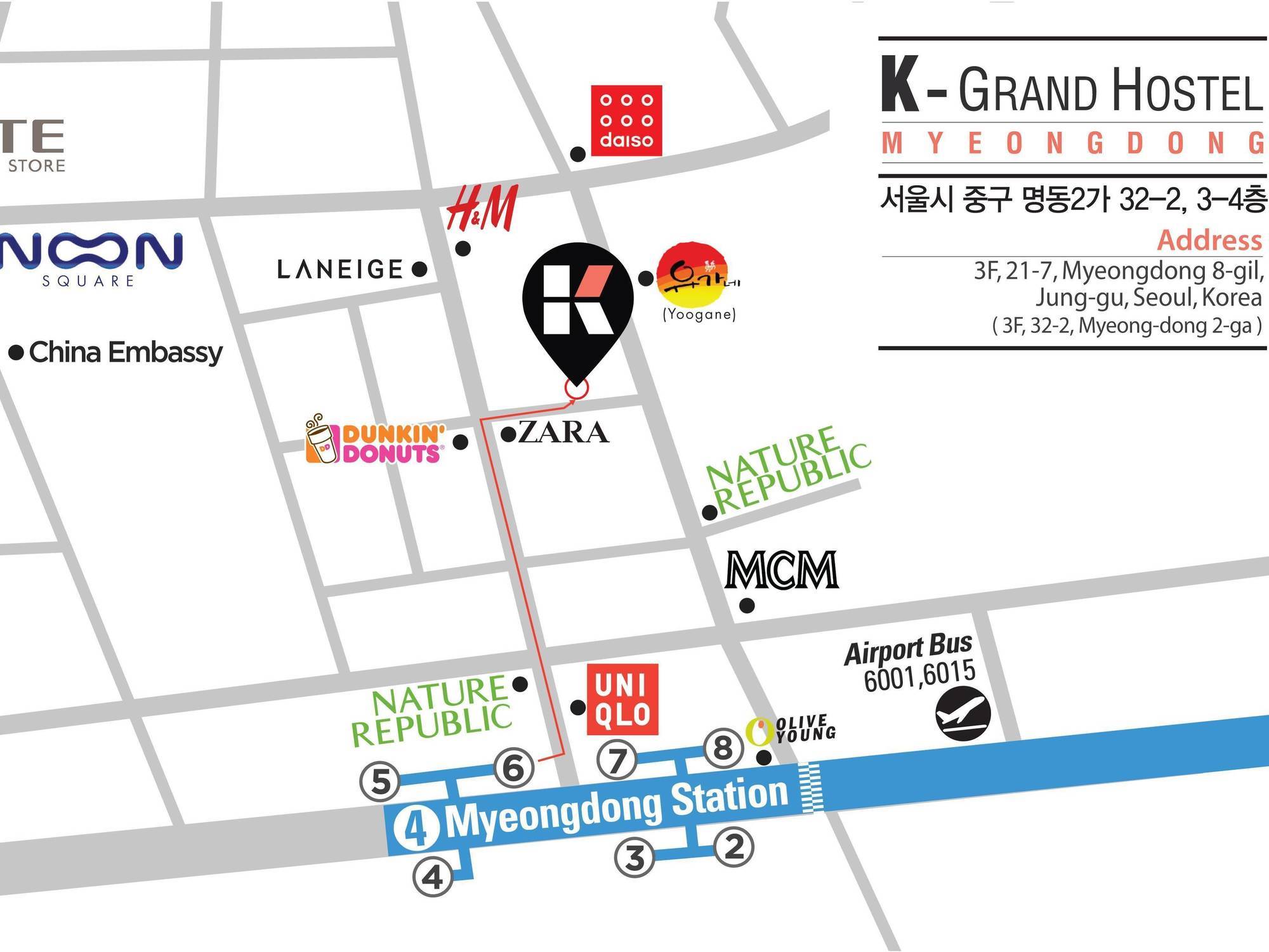 Oyo Hostel Myeongdong 1 Seul Zewnętrze zdjęcie